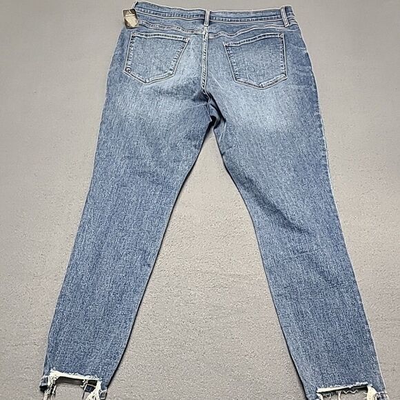 Ana Womens Jeans 18 High Rise Jegging Stretch Distressed Denim - Picture 7 of 9